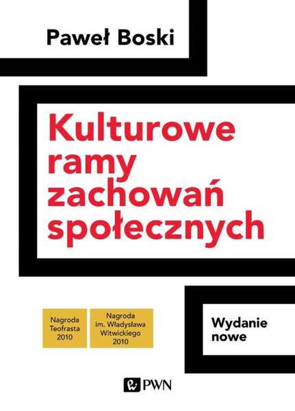 Kulturowe Ramy Zachowań Społecznych Wyd. 2022