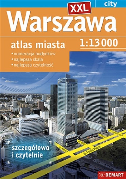 Warszawa Xxl. Atlas Miasta 1:13 000