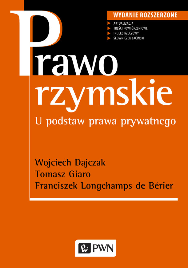 Prawo Rzymskie U Podstaw Prawa Prywatnego Wyd. 3