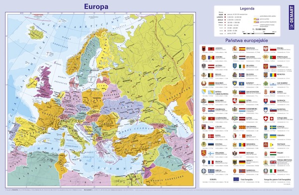 Podkładka Mapa Europy