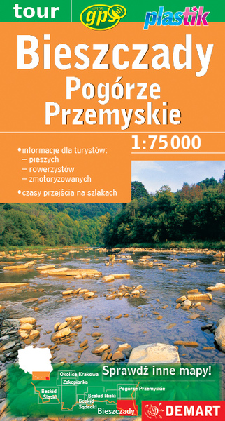 Bieszczady Pogórze Przemyskie 1:75 000