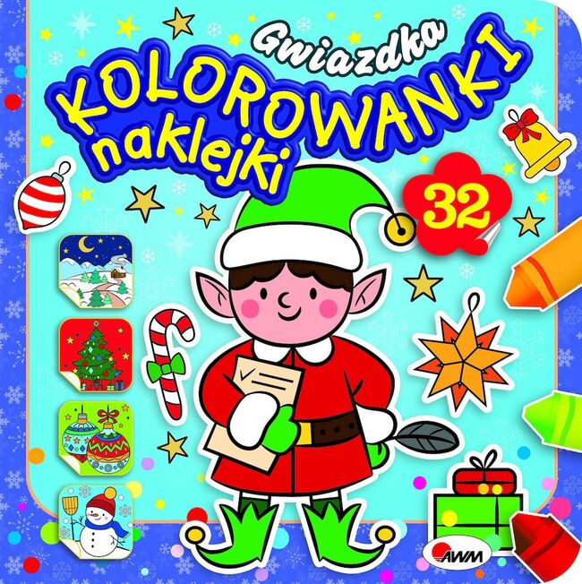 Gwiazdka Kolorowanki Naklejki